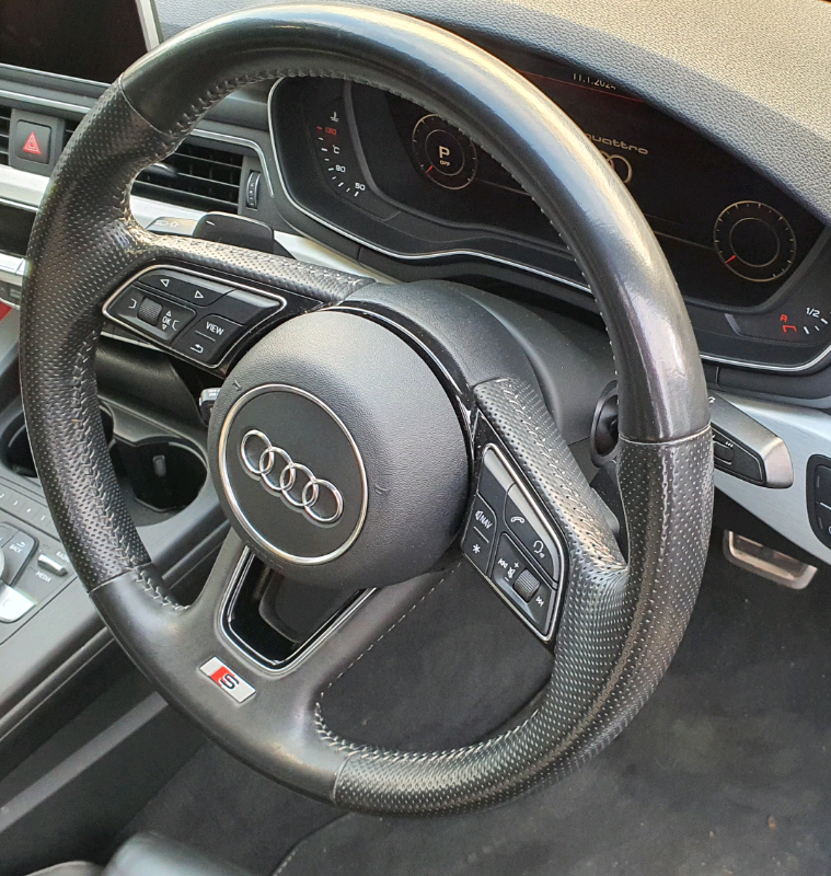 AUDI A4 B9 S LINE MULTIFUNCTIONAL STEERING WHEEL WITH PADDLE SHIFT 8W0419091CS