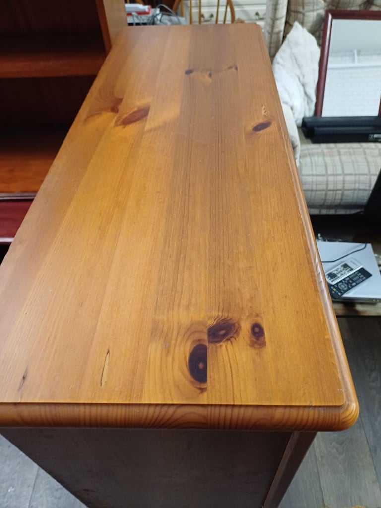 image for Oak book shelf /oak display cabinet 