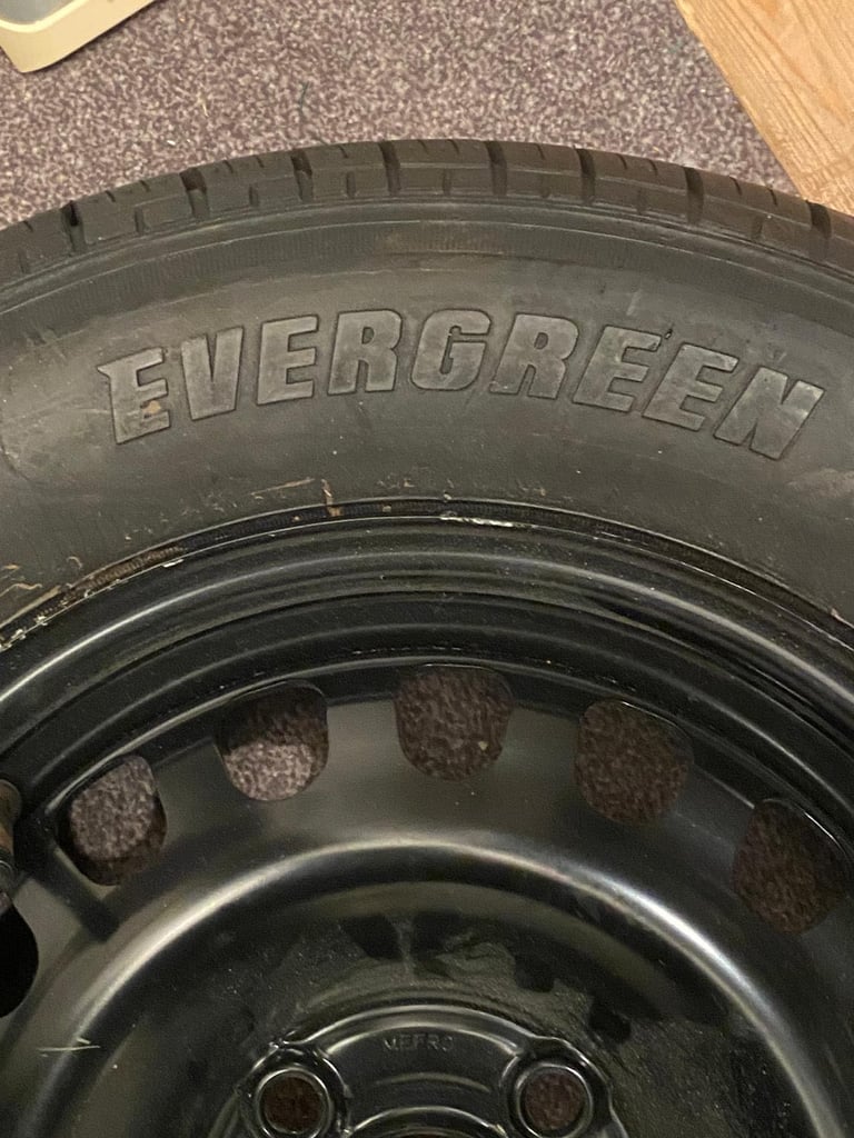 Evergreen EH22 tyre and steel wheel 185/70 R14