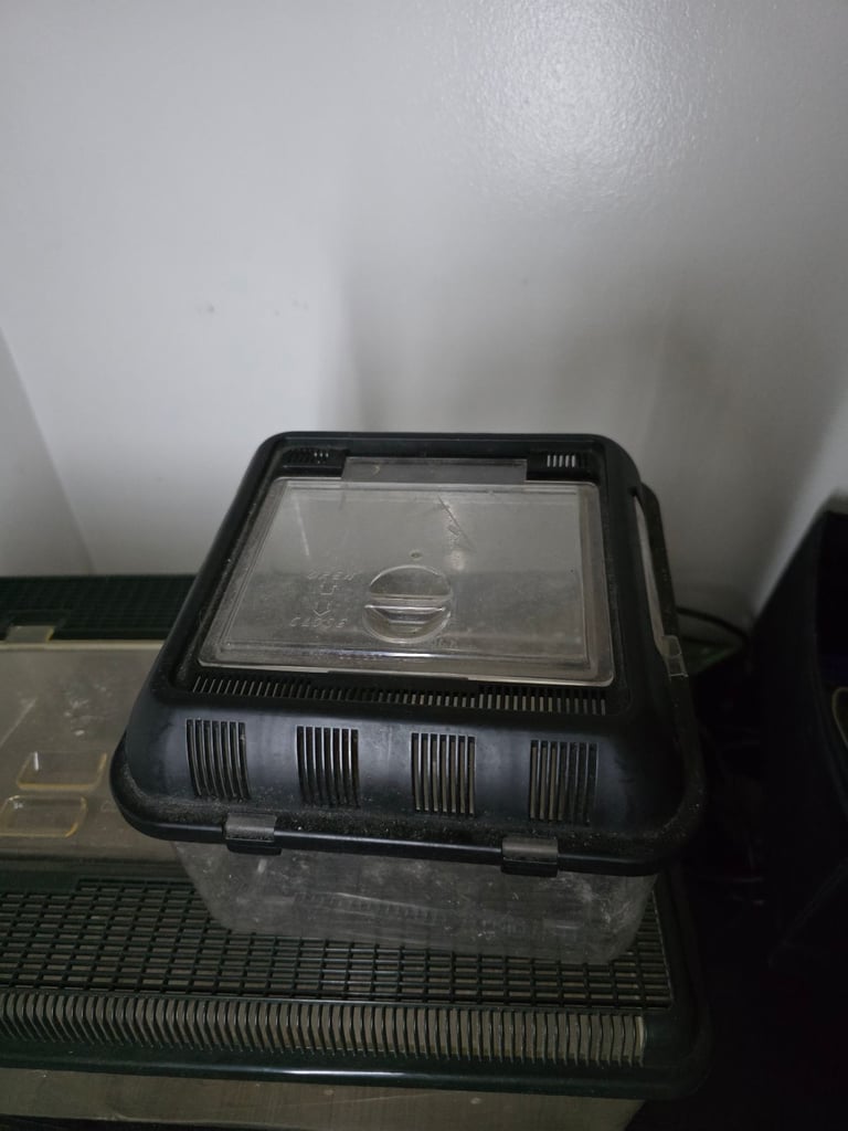 Black vivarium 3ft x 1ft x 1ft glass slidingdoors