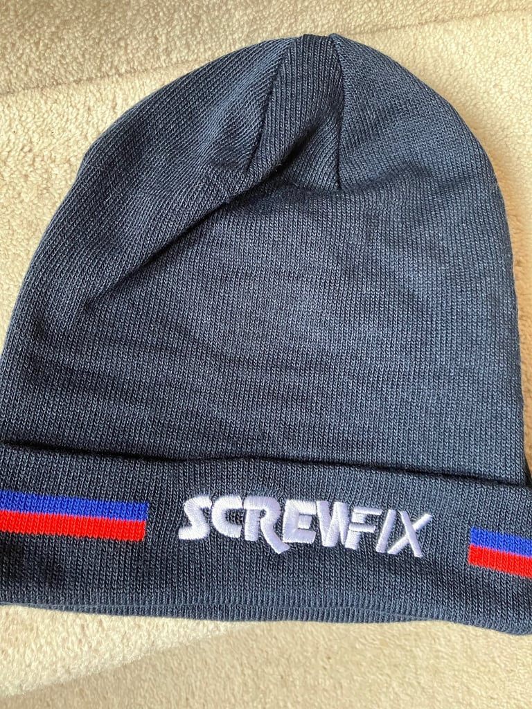 Screwfix storage bag/beanie hat/pencils/Erbauer screwdriver/Turbo gold screws. New