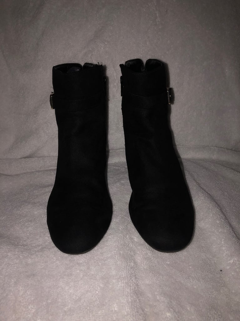 image for Black faux swede boots 
