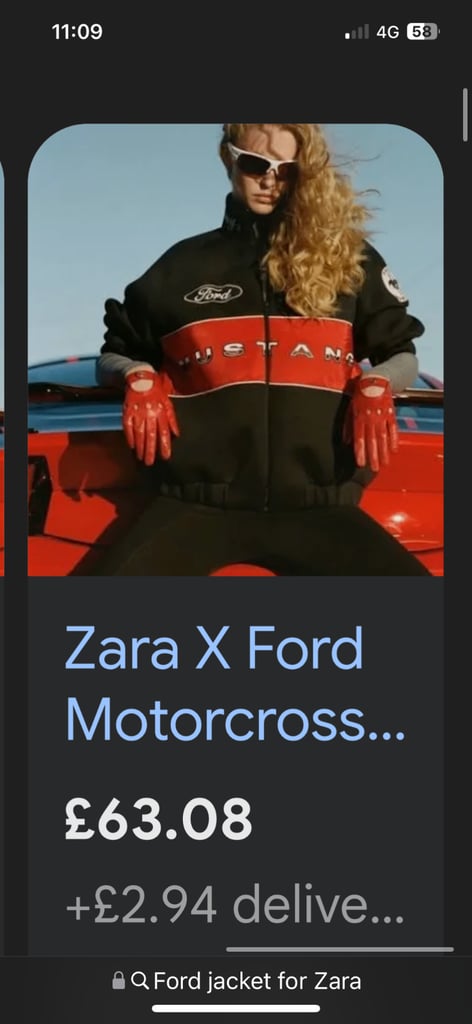 Ford jacket for Zara 