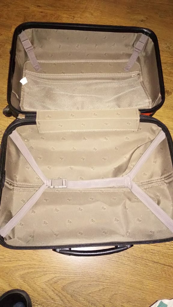 HEYS ORANGE LUGGAGE HARD SMALL CABIN SUITCASE