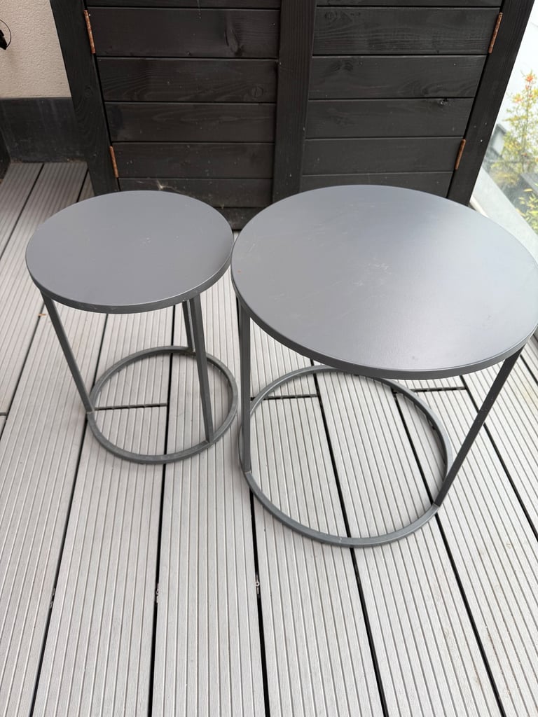 image for Nest of 2 outdoor tables