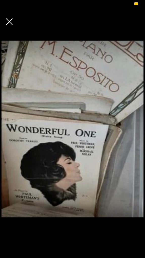 Piano sheet music and vocal music art deco 