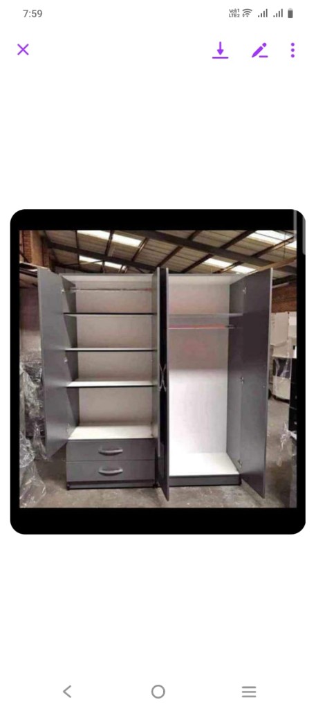 Brand New Wardrobe For Sale Free Delivery Contact Me On WhatsApp 