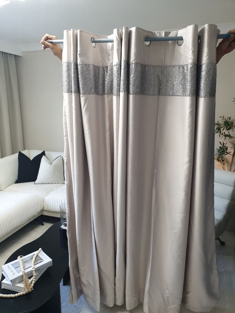  Dunelm Brand new 66/72"drop curtains 