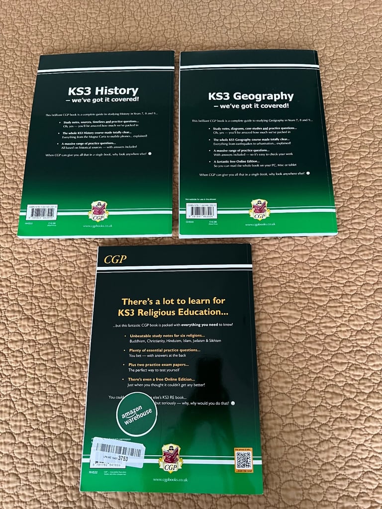 Ks3 revision guides x3