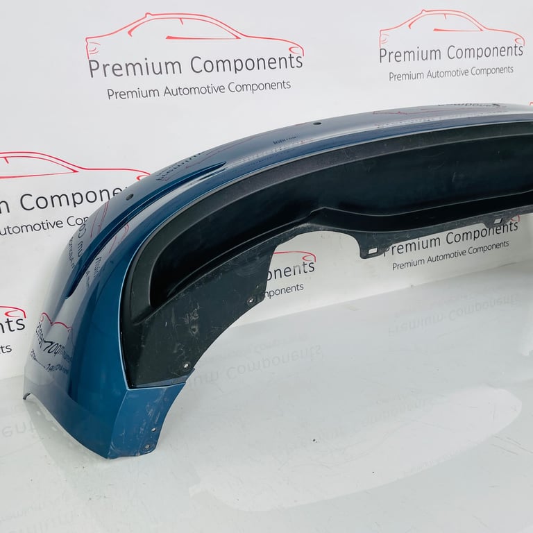 Skoda Scala Rear Bumper Genuine Blue With Diffuser 2019 - 2023 [ao63]
