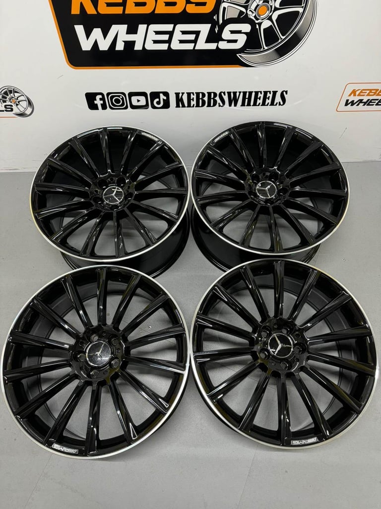 20" MERCEDES TURBINE TWIST REPLACEMENT ALLOY WHEELS C CLASS E CLASS S CLASS 