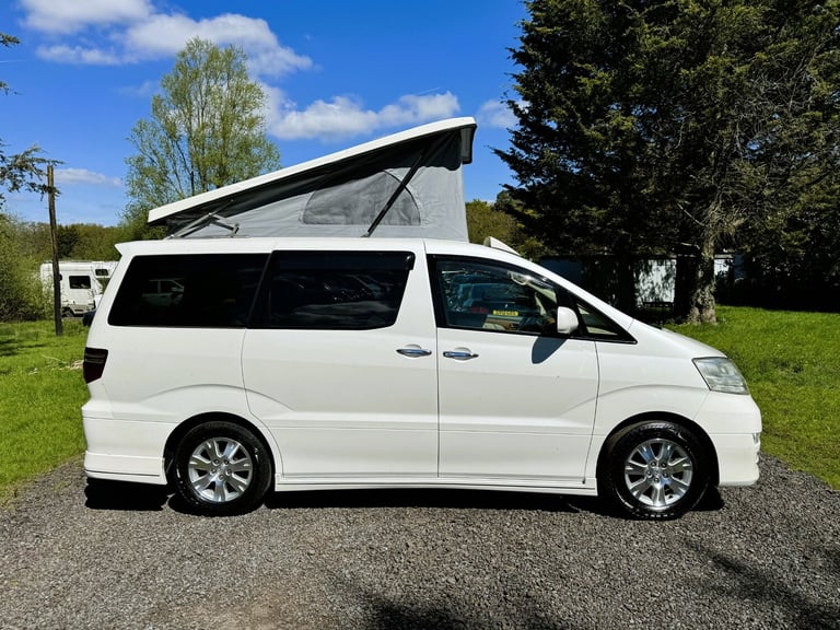 TOYOTA ALPHARD 2005 2.4 PETROL AUTO CAMPER VAN POP TOP ROOF REAR CONVERSION