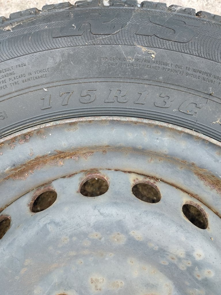 Caravan spare wheel 175r13c 