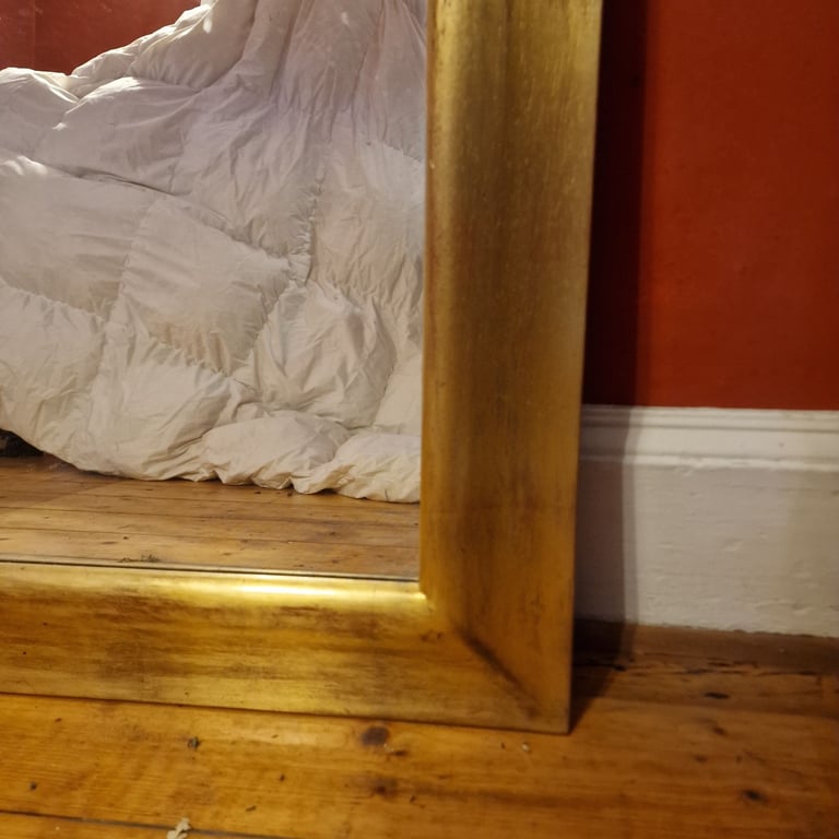 Large mirror with handmade frame
