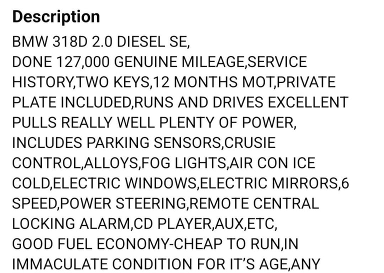 BMW, 3 SERIES, Saloon, 2008, Manual, 1995 (cc),4 doors - Image 11