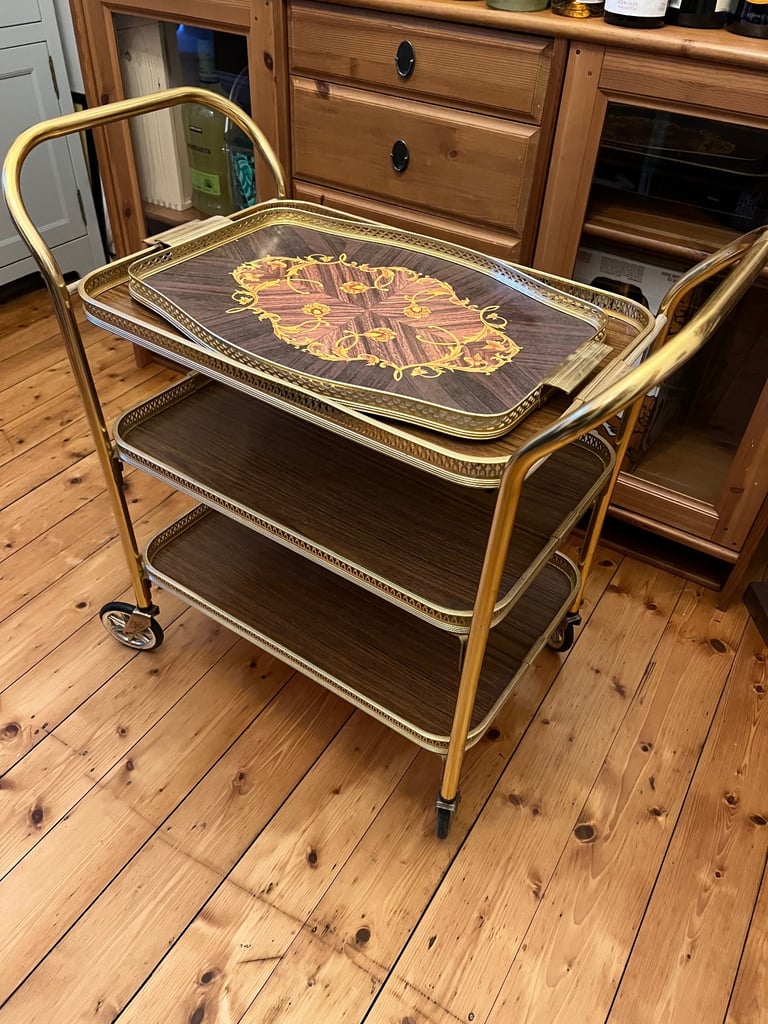 Vintage drinks trolley 