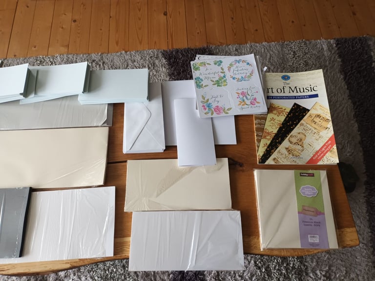 Card making job lot bargain cards and envlopes arts and crafts 