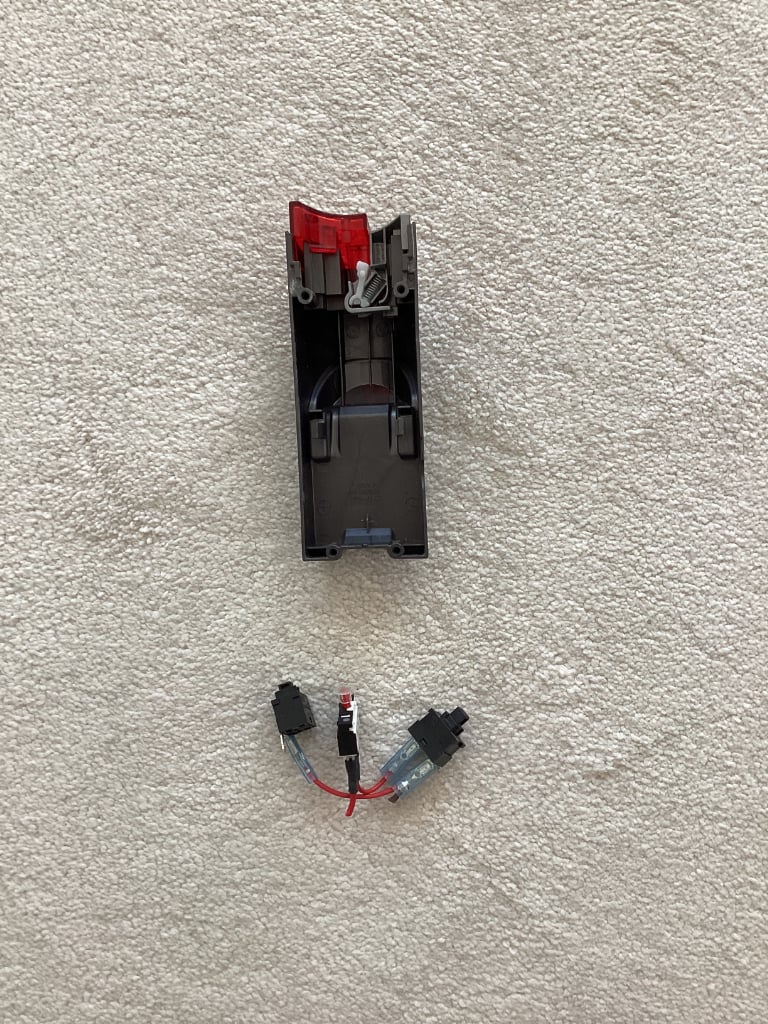 Dyson DC40 and DC41 Wand, Duct Body Assembly, and on & off switches and cover