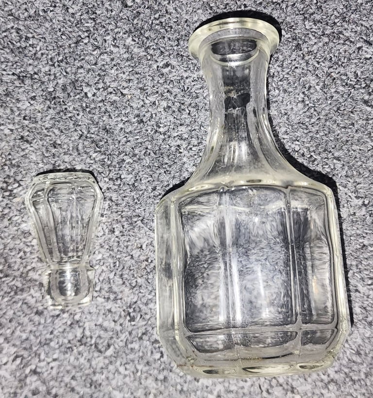 Vinegar Jar Glass Cafe Style [Used]