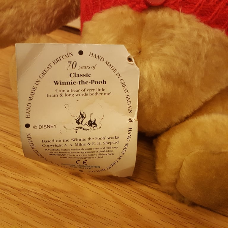 GABRIELLE WINNIE THE POOH SOFT TOY 10 INCH BEAR WITH  TAG