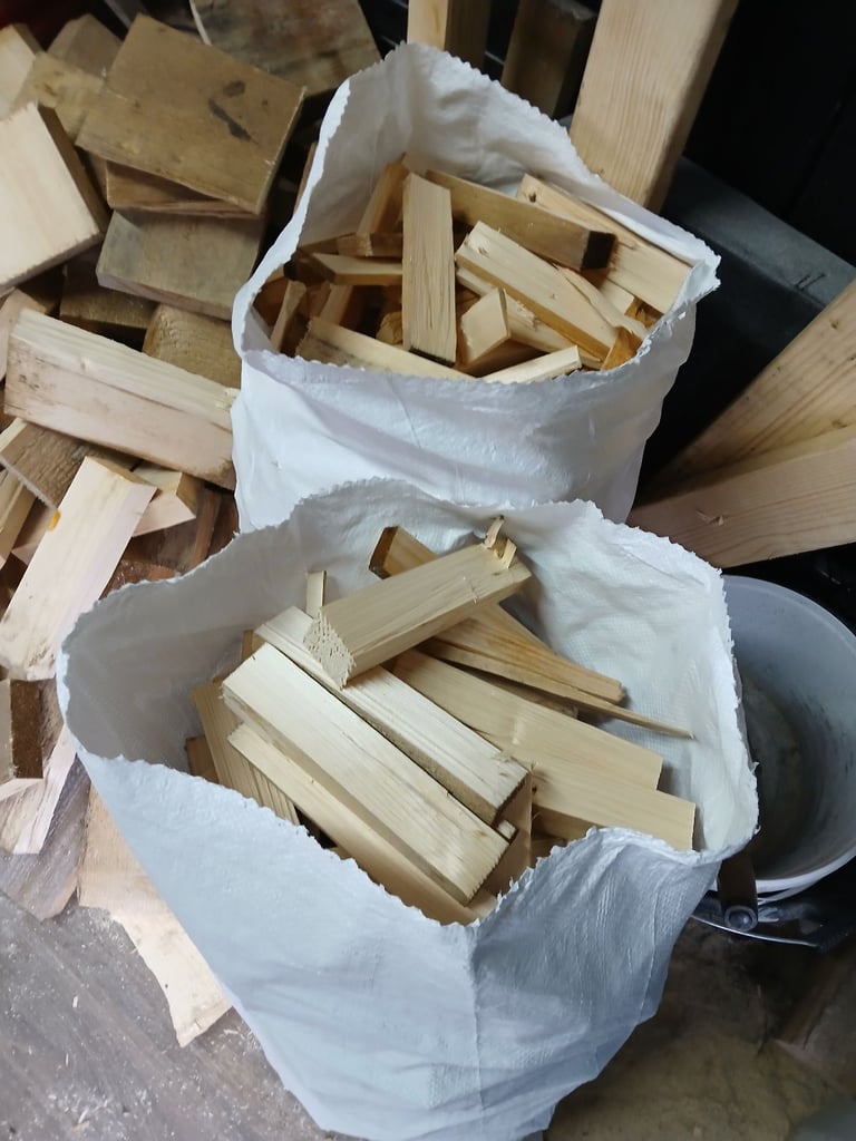 Big or small bags kindling