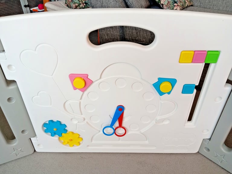 Venture All Stars DUO Baby Playpen - grey/white