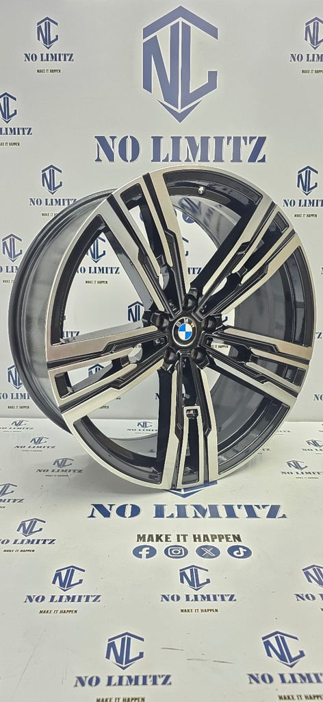 SET OF 4 BRAND NEW BMW 20" 908m STYLE ALLOY WHEELS 4 SERIES 5 SERIES 6 SERIES 5x120 DIAMOND CUT