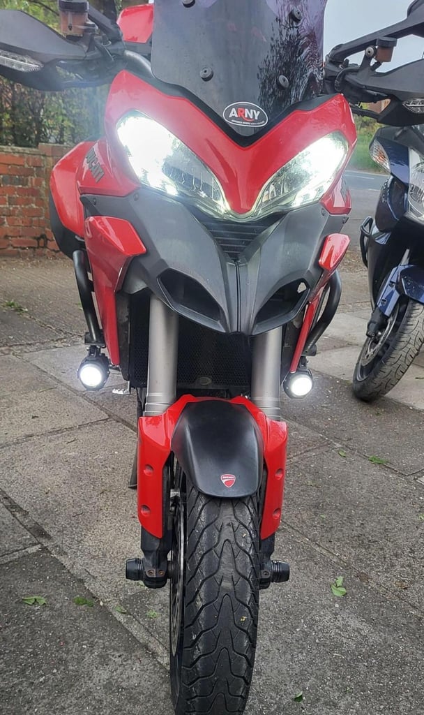 2014 14 DUCATI MULTISTRADA 1200 S HIGH SPEC TOURER LUGGAGE ADVENTURE RED HISTORY