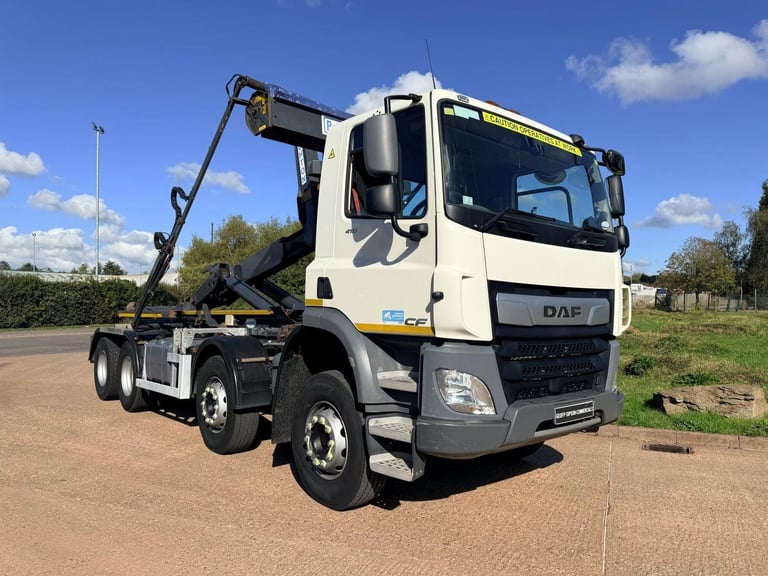 DAF CF 450 2020 (70) EURO 6, 8X4 HOOK LOADER, BOUGHTON EQUIPMENT
