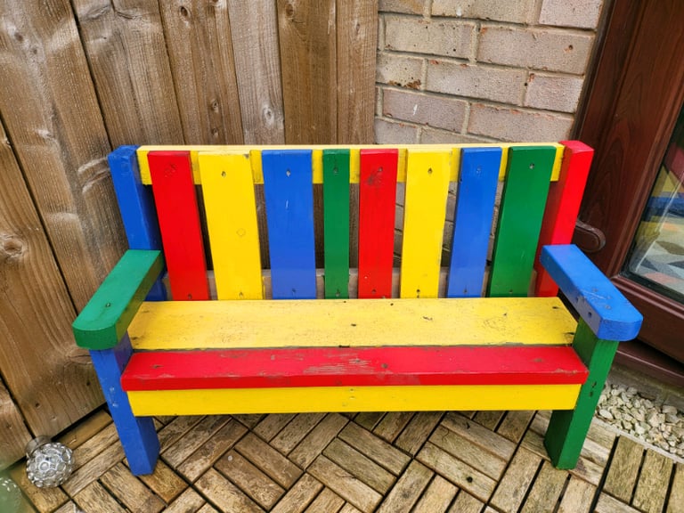 Kids garden bench