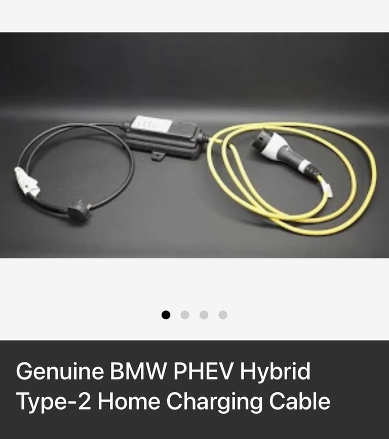 image for Genuine BMW PHEV Hybrid Type-2 Home Charging Cable