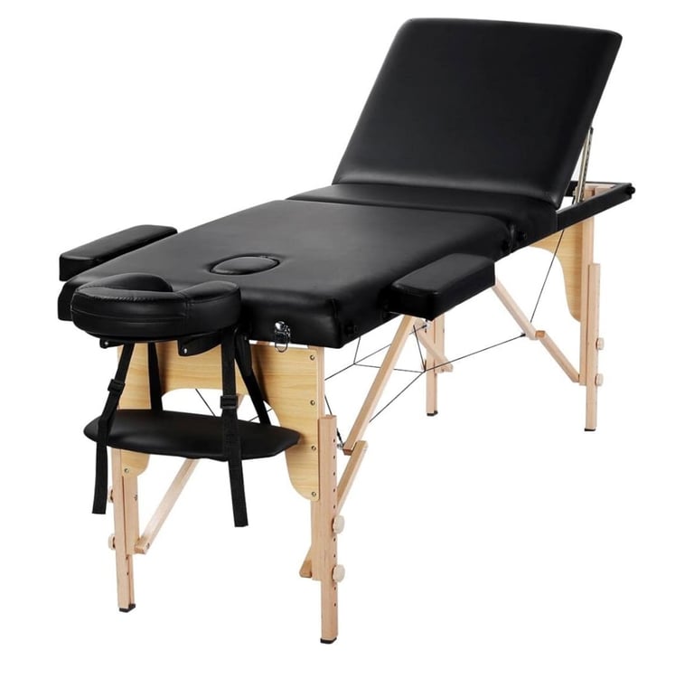 image for Yaheetech Portable Massage Table Folding Spa Beauty Bed Lightweight Tattoo Therapy Couch Wooden