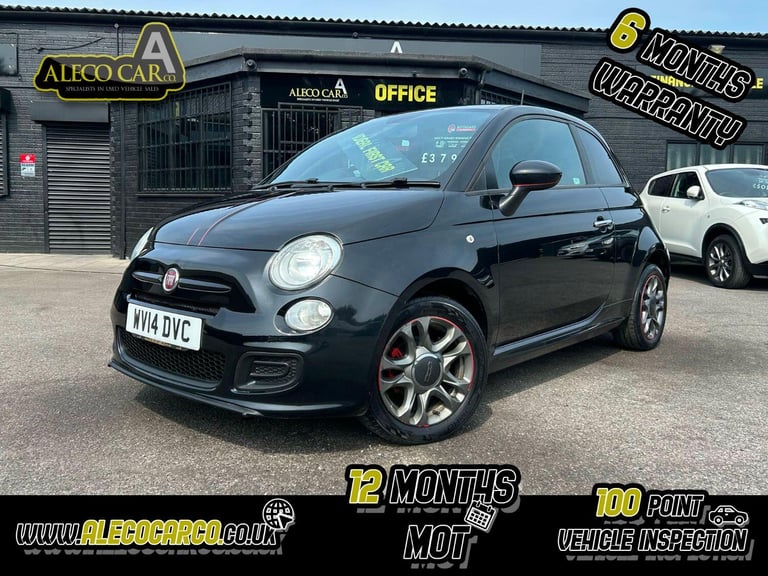 image for FIAT 500 1.2 500 1.2 S Black Manual Petrol 2014