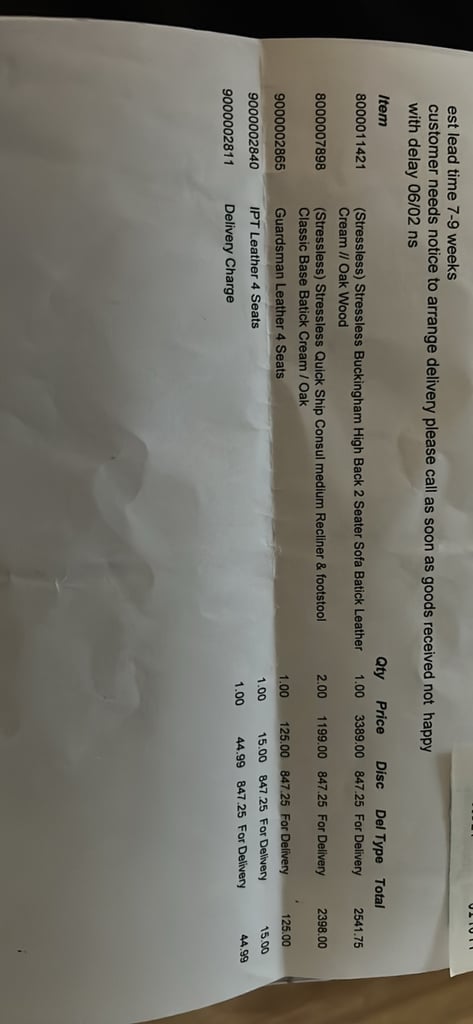 Stresses buckingham high 2 seat sofa & 2 medium recliners with foot stalls