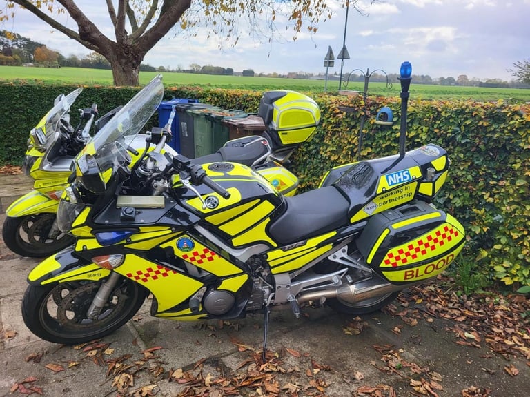 2009 09 YAMAHA FJR1300A FJR 1300 BLOOD EMERGENCY RESPONSE LIVERY LIGHTS ESCORT
