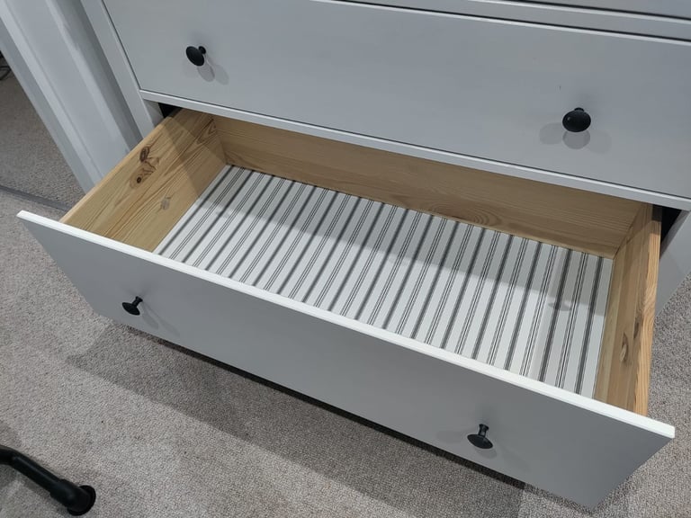 White Ikea Hemnes chest of drawers