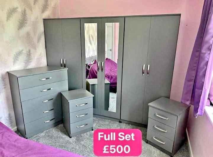 😍FULLY ASSEMBLED BRANDED NEW WARDROBES NEAR ME CHESTER & BEDSIDES DRAWERS FOR SALE.