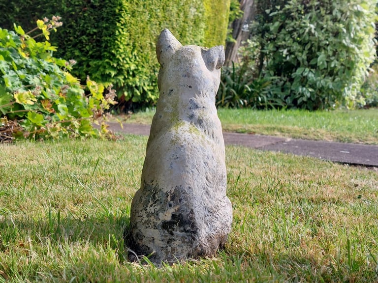  Beautiful reclaimed stone cat feature statue garden ornament