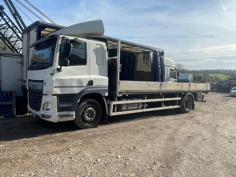 DAF CF 250 SCAFFOLD TRUCK 25 FOOT ALLOY DROP SIDE BODY, MANUAL, 2015 £4350 CALL!!