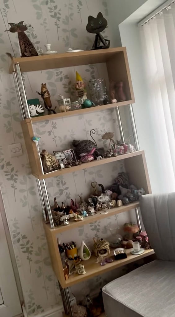 image for Shelving unit/Bookcase in Light Wood Veneer and Chrome