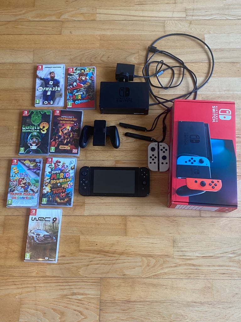 image for Nintendo switch plus 7 games
