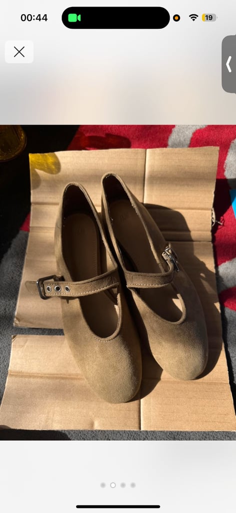 Khaki Green ballerina shoes 