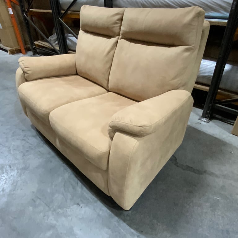Beige Material Velvety Sofa