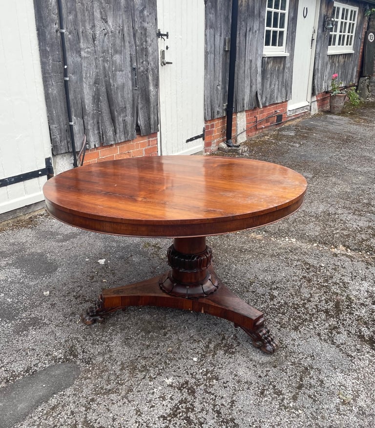 image for Fabulous Regency Rosewood circular pedestal table