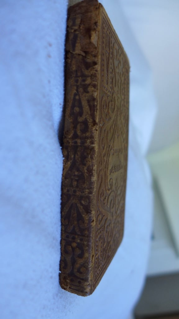 COLLECTABLE SMALL ANTIQUE LEATHER-BOUND BOOK: A MADEIRA PARTY. BY SILAS WEIR MITCHELL
