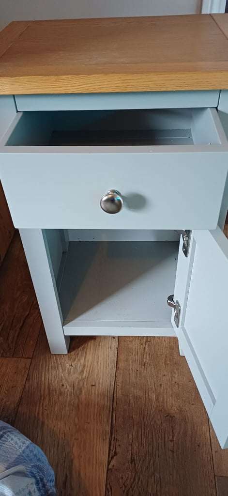 Grey wooden cabinet