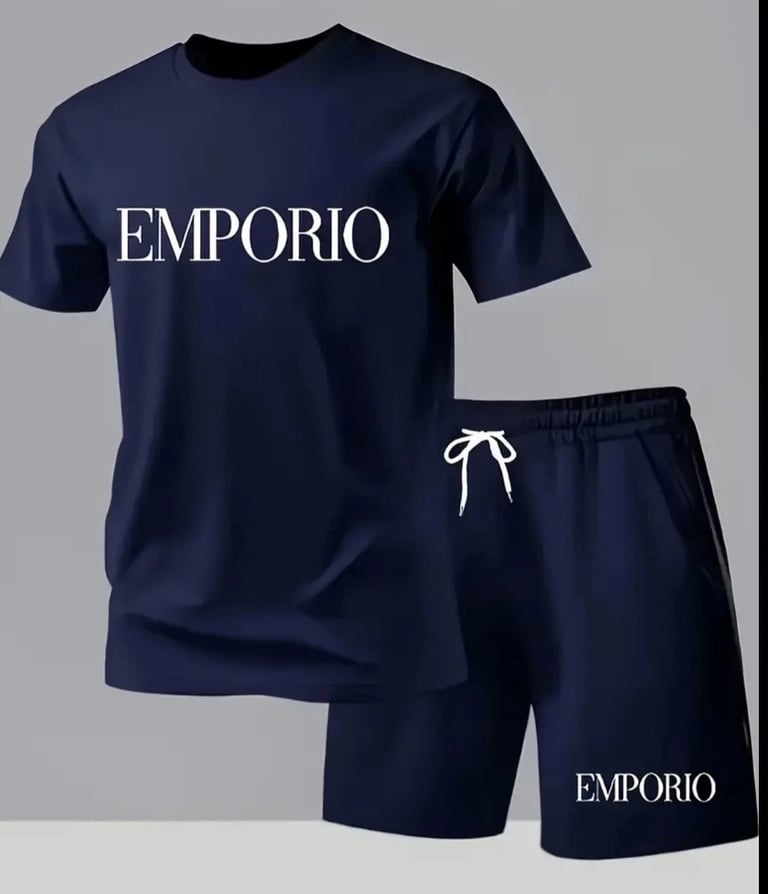 image for Men’s casual top & shorts | inspired by Emporio fashion