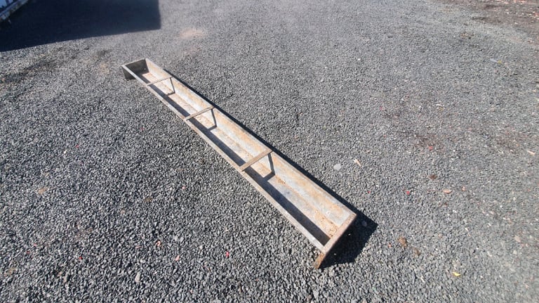 Galvanised sheep feeding troughs farm livestock tractor 