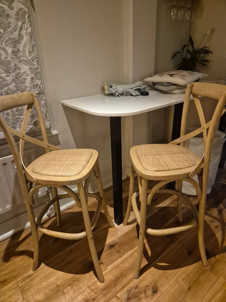 image for BRAND NEW Rattan bar stools x2