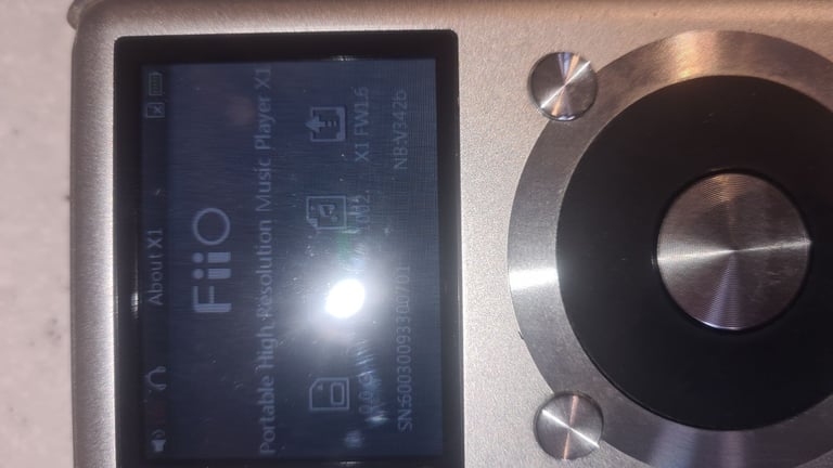 FiiO X1 High Resolution Lossless Music Audio Player in silver is a top quality digital music player